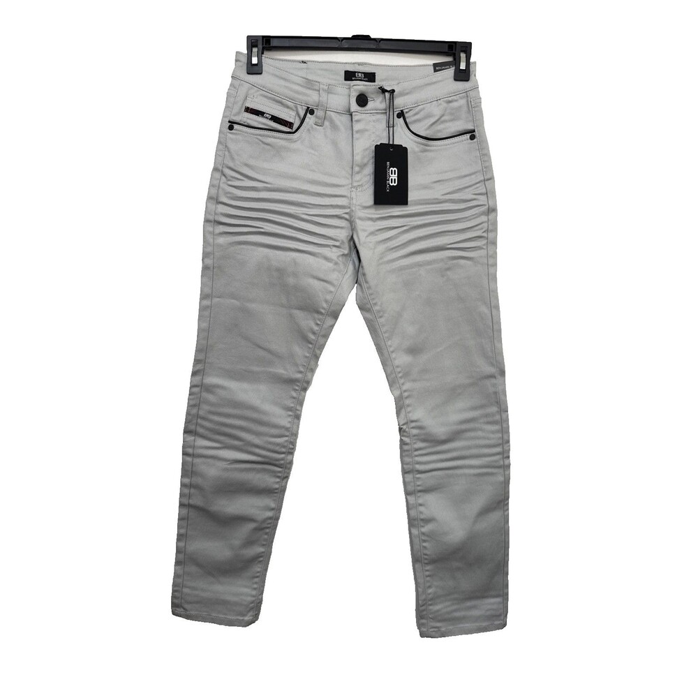 Benjamin Black Jeans Men's 30x32  Ivory Slim Denim